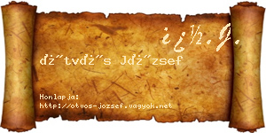 Ötvös József névjegykártya